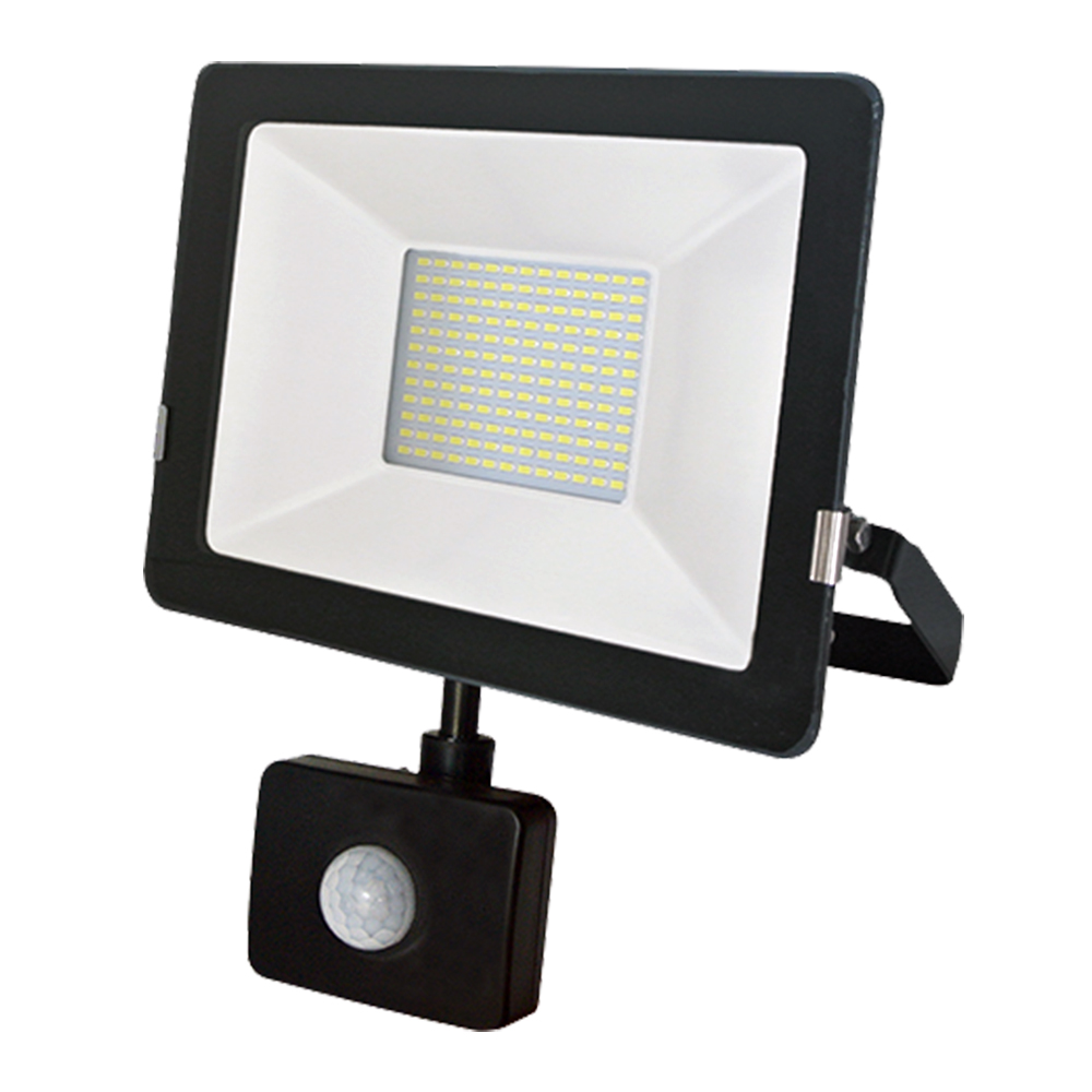 T218 50W Slim LED Floodlight With PIR Sensor 6000K