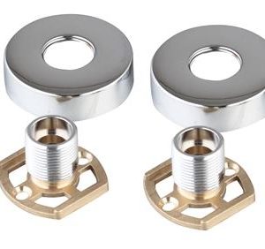 Shower Surface Mounted Bar Fixing Kit Chrome