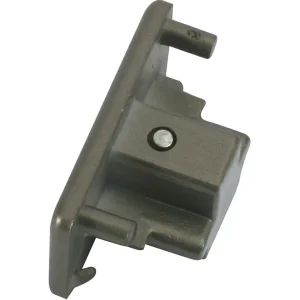 230V Single Circuit Track Dead End Cap - Satin Nickel