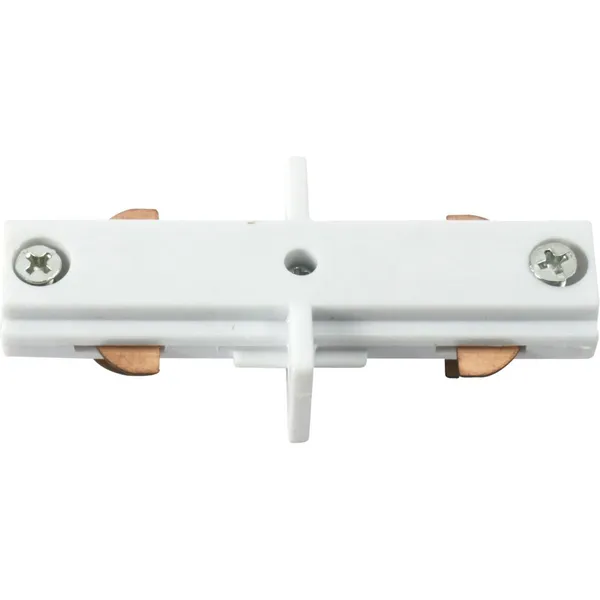 230V Track In-line Connector - White