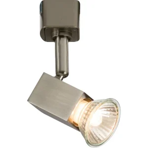 230V GU10 Track Spotlight - Brushed Chrome