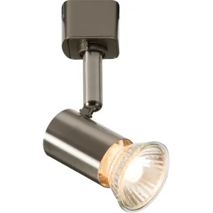 230V GU10 Track Spotlight - Brushed Chrome