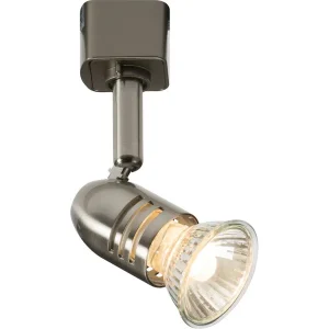 230V GU10 Track Spotlight - Brushed Chrome