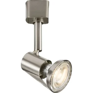 230V GU10 Track Spotlight - Brushed Chrome