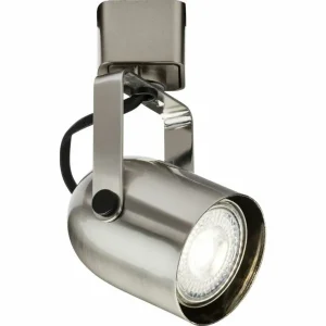 230V GU10 Track Spotlight - Brushed Chrome