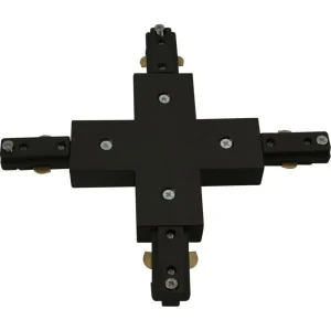 230V Track X-Connector - Black