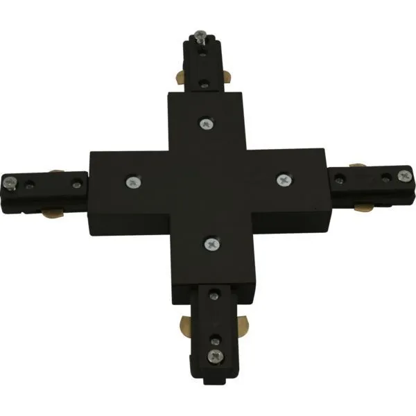 230V Track X-Connector - Black