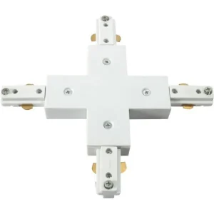 230V Track X-Connector - White