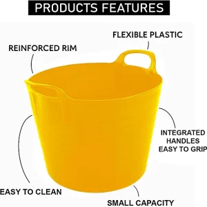 7L Flexi Tub Yellow