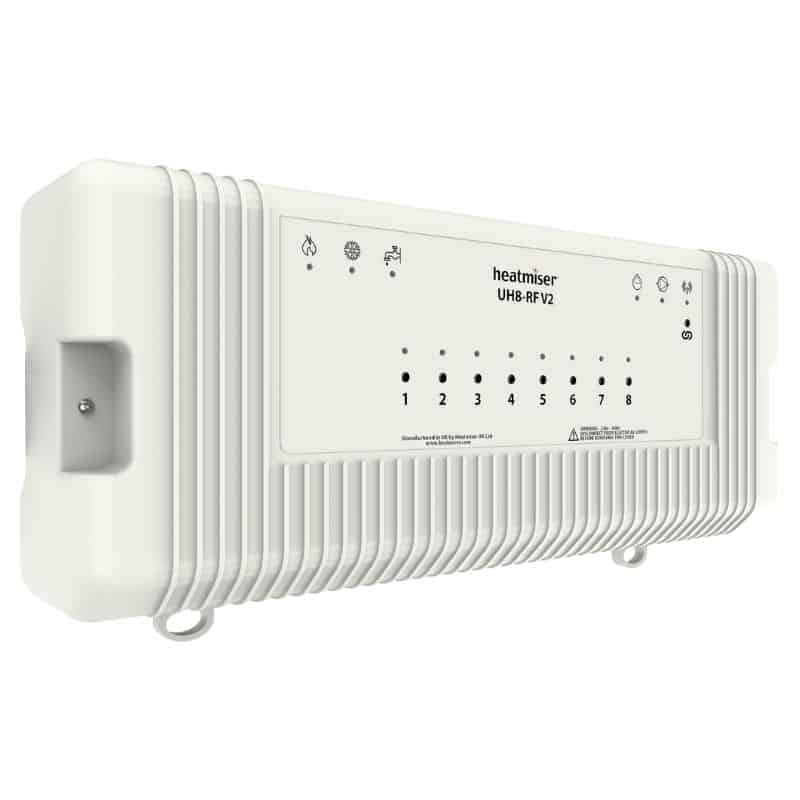 Heatmiser UH8-RF – 8 Zone Wireless Wiring Centre