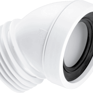 McAlpine 45° Angle Rigid WC Connector
