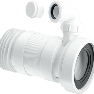 WC-F23RV 140-290mm Straight Flexible WC Connector with Vent Boss