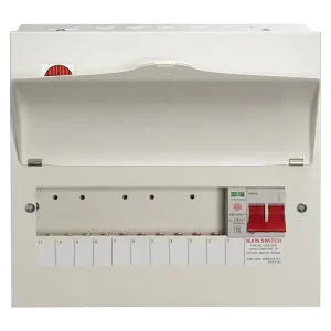 NM1006LS Wylex RCBO Consumer Unit Main Switch 10 Way SPD
