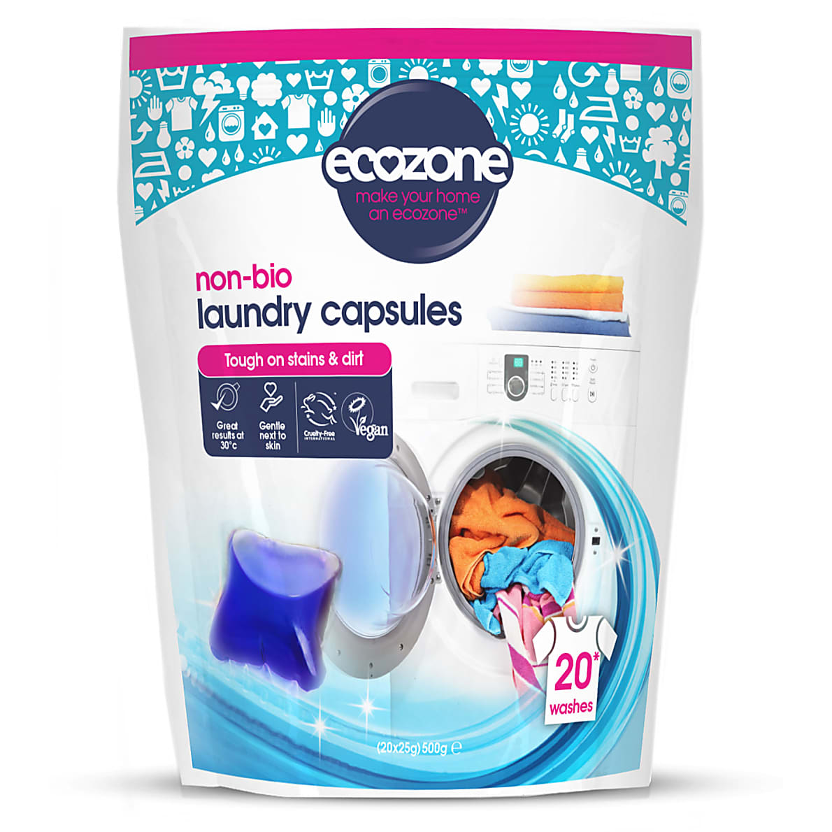 Ecozone Non Bio Laundry Capsules (20 pack)