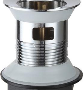 ACMSWPB-G 1¼" Slotted Basin Flat Top Push Button Clicker Waste