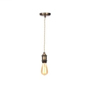 INL-27988-ABRS Dale Pendant Light (Antique Brass, Champagne)
