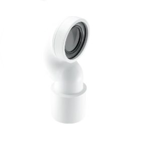 WC-CONQP 4″/110mm 90° Space Saving Bend Adjustable Length Rigid WC Connector