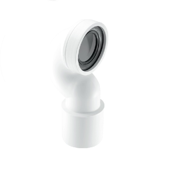 WC-CONQP 4″/110mm 90° Space Saving Bend Adjustable Length Rigid WC Connector