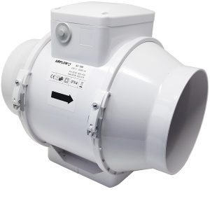 AV150 2 Speed Airflow Aventa 6" 150mm Inline Mixed Flow Fan Centrifugal Standard