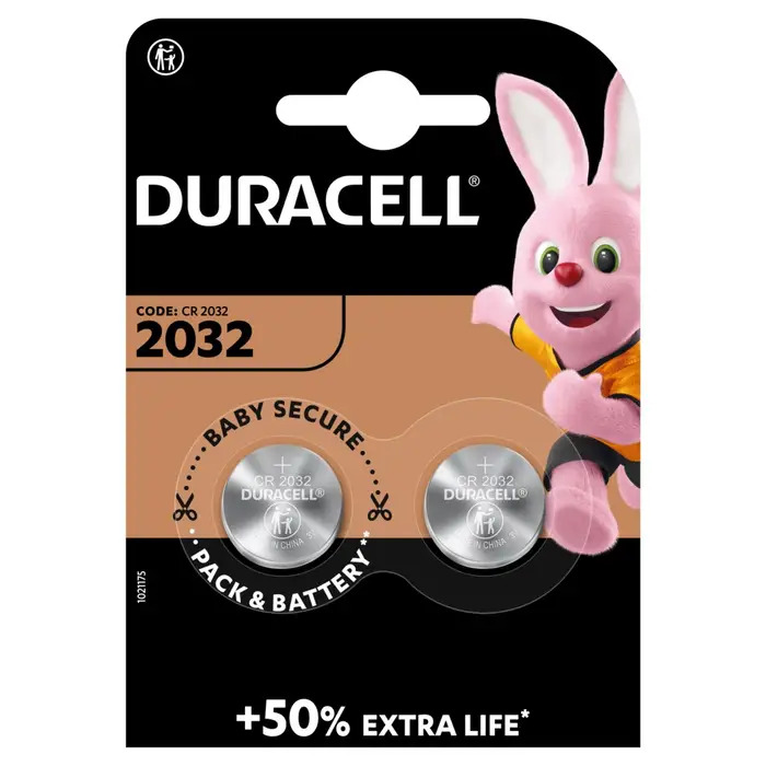 Duracell Lithium Coin Cell Battery 2 Pack