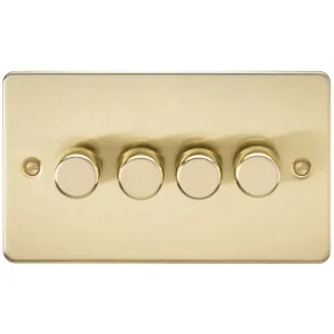4G 2-Way 10-200W (5-150W LED) Intelligent Dimmer - Brushed Brass