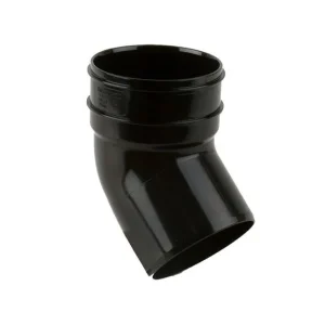 Soil Solvent Weld 110mm 135° Single Socket Bend Black