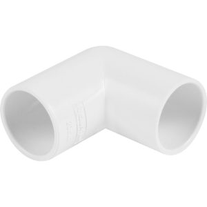 Solvent Weld Overflow Bend 21.5mm 90° White