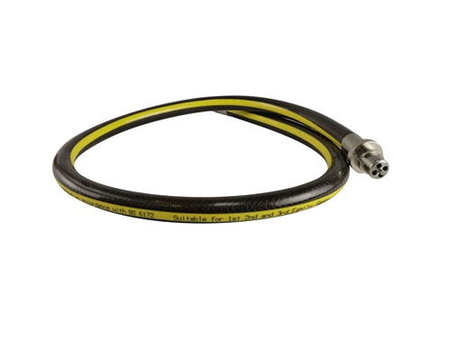 BFGHENB2-100 Salvus Gas Hose Straight Bayonet 1m