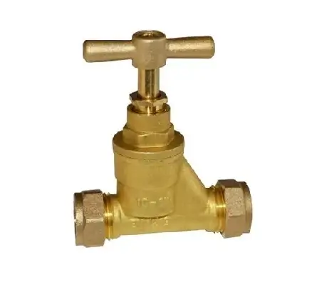 BFST-22 22mm British Standard Stop Tap Compression x Compression