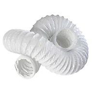 BlauFlex White PVC Ducting 100mm diameter x 3m