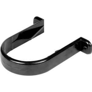 68mm Half Round Guttering Pipe Clip- Black