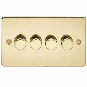 4G 2-Way 10-200W (5-150W LED) Intelligent Dimmer - Polished Brass