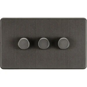 3G 2-Way 10-200W (5-150W LED) Intelligent Dimmer - Smoked Bronze