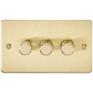 3G 2-Way 10-200W (5-150W LED) Intelligent Dimmer - Brushed Brass