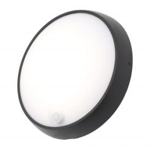 CZ-340323 Cano LED Bulkhead (IP54, Black, PIR, 260mm)