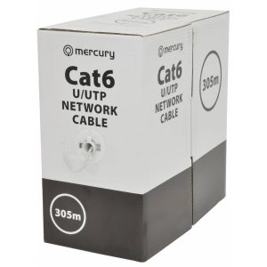 808.041UK Cat6 U/UTP Outdoor Network Cable Black 305m Outdoor