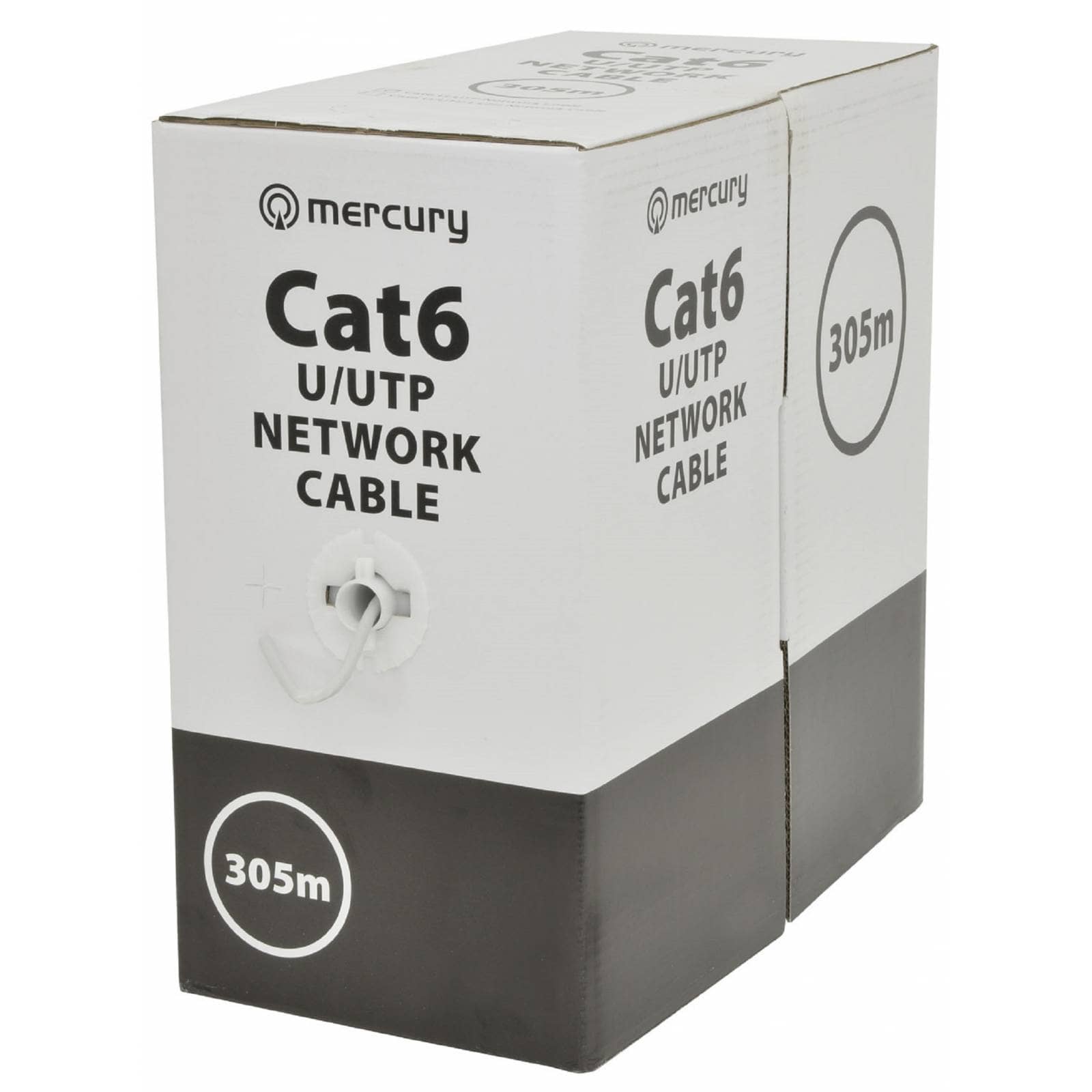 808.041UK Cat6 U/UTP Outdoor Network Cable Black 305m Outdoor