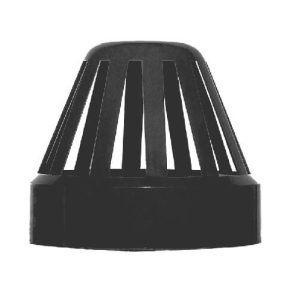 Aquaflow 110mm Push Fit Soil Vent Cowl Black