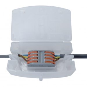 Connector Box Enclosure C/W 4 Pole Lever Splice Connectors