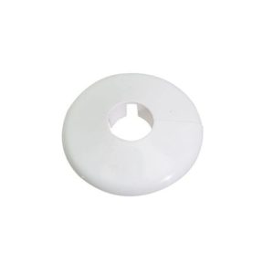 15mm White Pipe Collars 10Pk