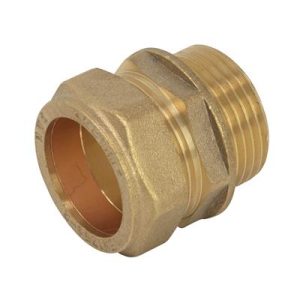 COSAM-15E Compression 15mm X ¾" Straight Connector Male Iron