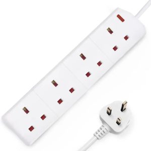 EXT0068GE Daewoo 4 Gang 2 Metre Extension Lead