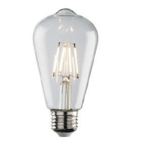 230V 4W LED ES Clear ST64 Filament Lamp 2700K Dimmable
