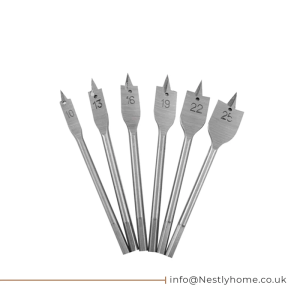Dekton 6PC Flat Wood Drill Set