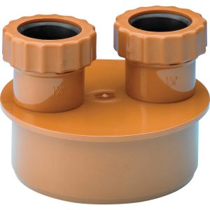 Aquaflow 110mm Push Fit Soil Waste Adaptor 32mm & 32mm Underground