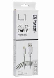 EL1 Konnect USB Lightning Charging Cable 1m