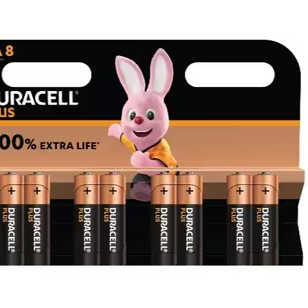 DURACELL Plus AA Batteries 8 Pack