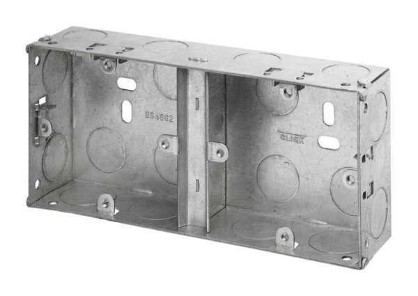 Dual Metal Back Box 35mm