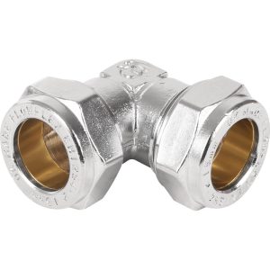 Compression Elbow Chrome Plated 28mm