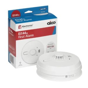 Aico Ei144e Easi-fit Heat Alarm 230V + 9V Alkaline Battery Back-up
